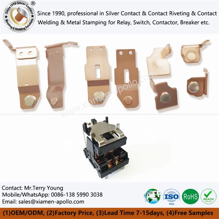 Riveted Silver Contact