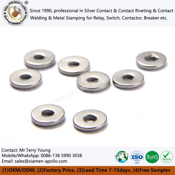 Tungsten Metal Small Polished Discs 99.95% purity Tungsten Metal Small Polished Discs 99.95% purity