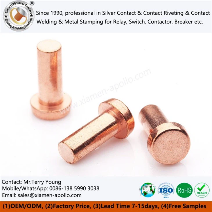 Solid Copper Electrical Contacts