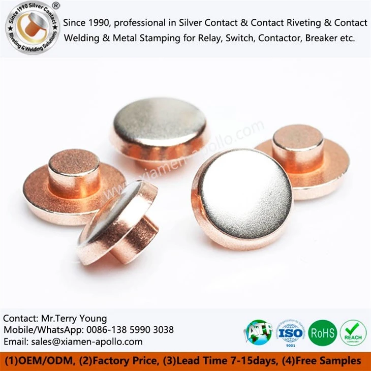 Bimetallic Silver Contact