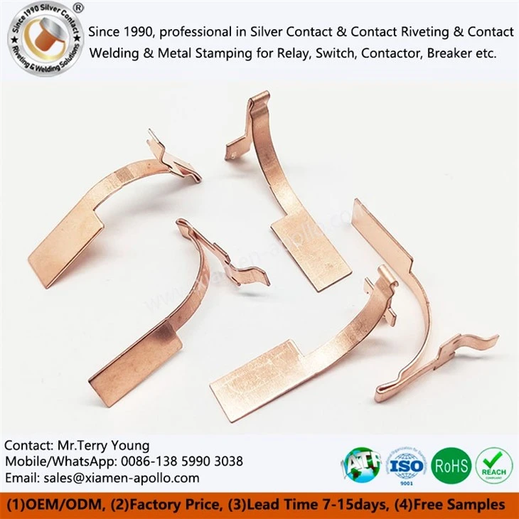 Metal Copper Electrical Contact Pressing Parts Metal Copper Electrical Contact Pressing Parts