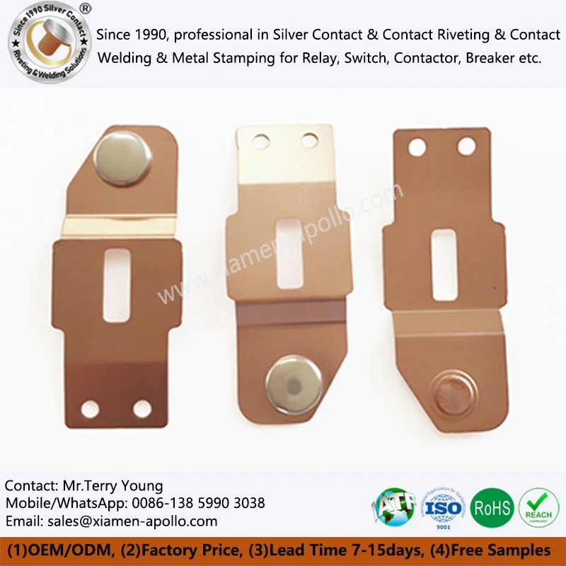 Riveted Contact Copper Stamping Assembly Riveted Contact Copper Stamping Assembly