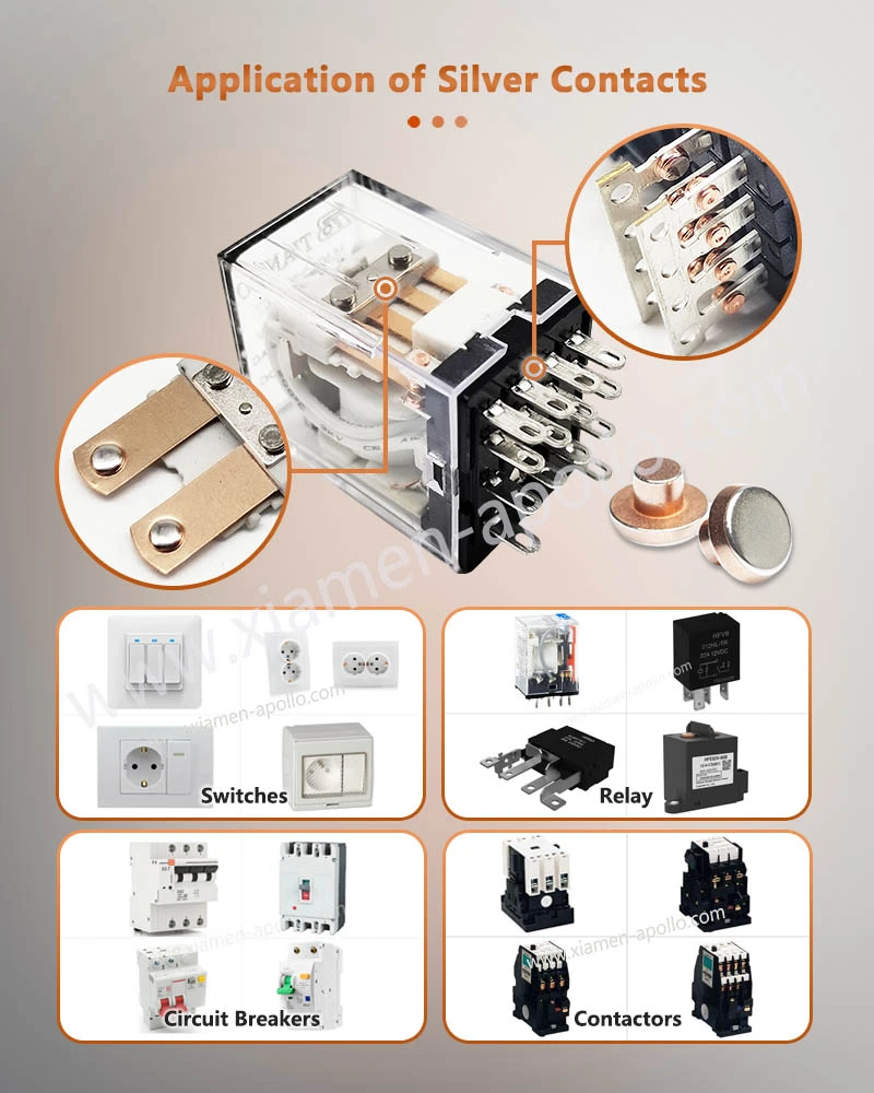 Application of Solid Silver Contact For Electrical Application of Solid Silver Contact For Electrical