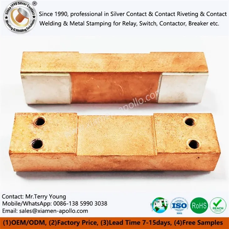 Train Electrical Switch Silver Contact Brazing Train Electrical Switch Silver Contact Brazing