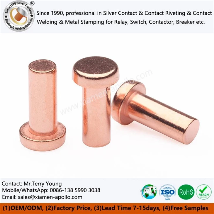 Solid Copper Connector Rivet